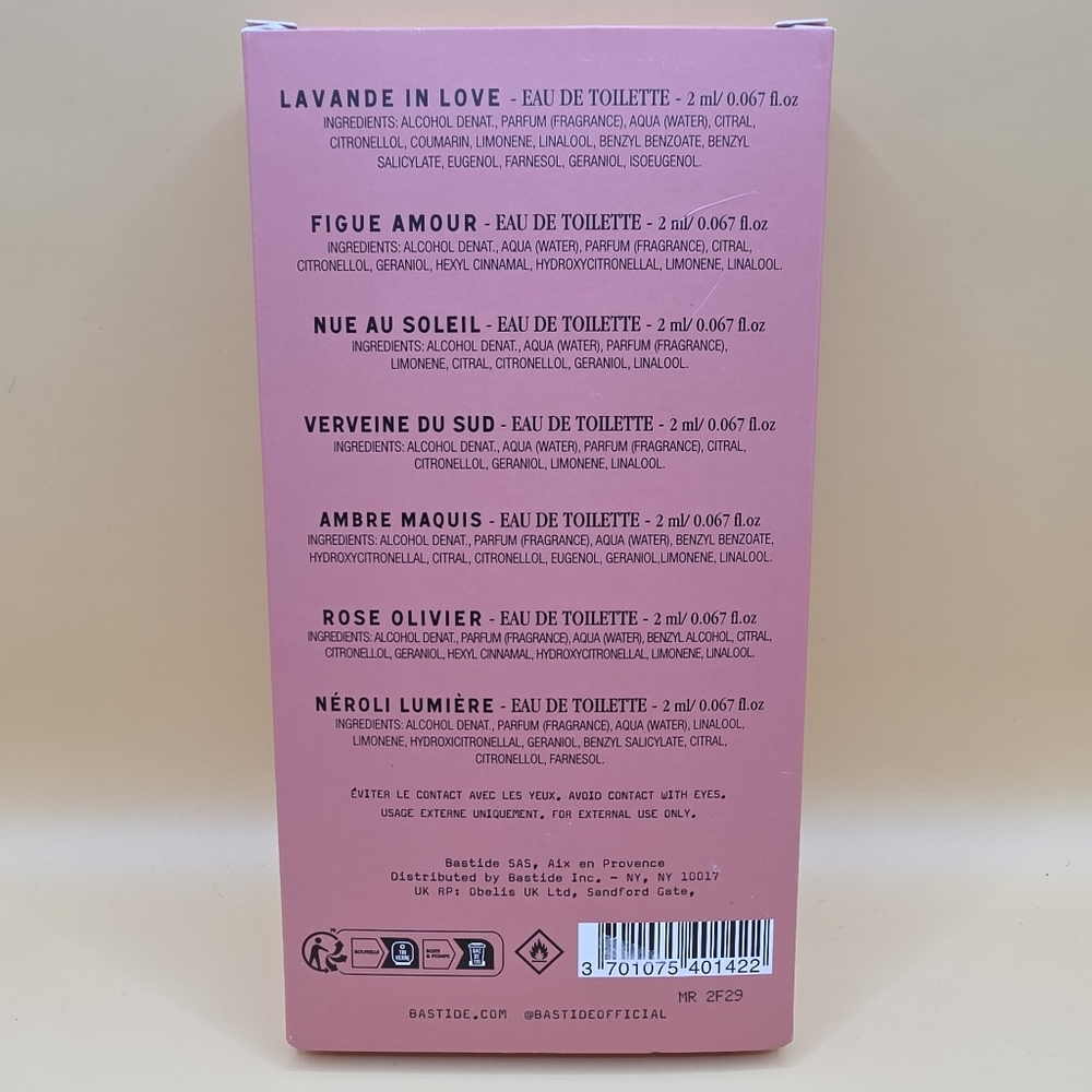 Bastide Les Sept Merveilles Fragrance Discovery Set eau de toilette - Picture 2 of 6